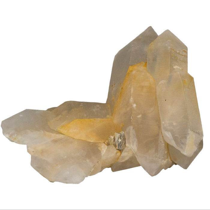 Golden Healer Quartz Cluster Mica Black Tourmaline 6 Inch