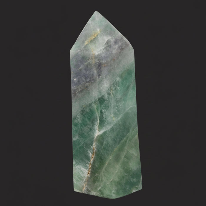 Green Fluorite Wand Natural Gemstone Clarity Tower