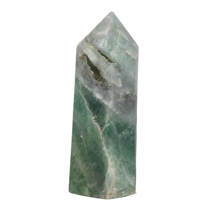 Green Fluorite Wand Natural Gemstone Clarity Tower