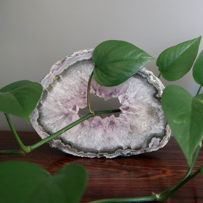 Amethyst Geode Ocho Portal Natural Purple Open Window