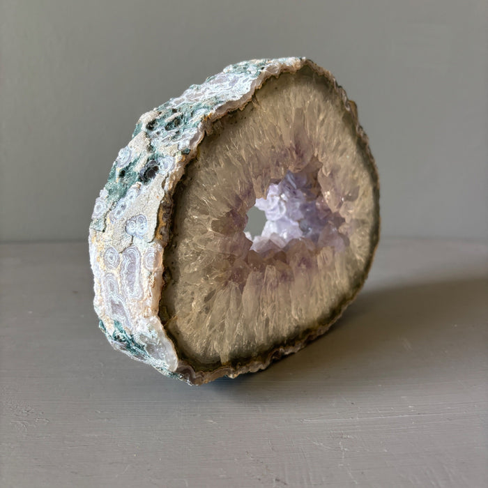 Amethyst Geode Ocho Portal Natural Purple Open Window