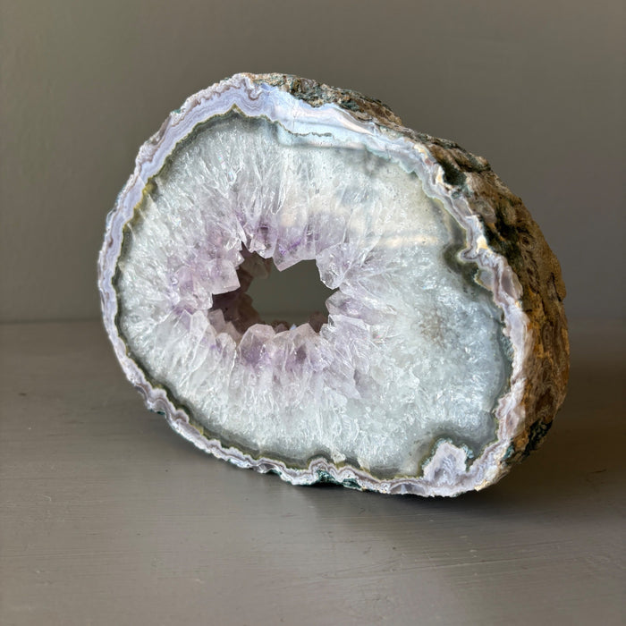 Amethyst Geode Ocho Portal Natural Purple Open Window