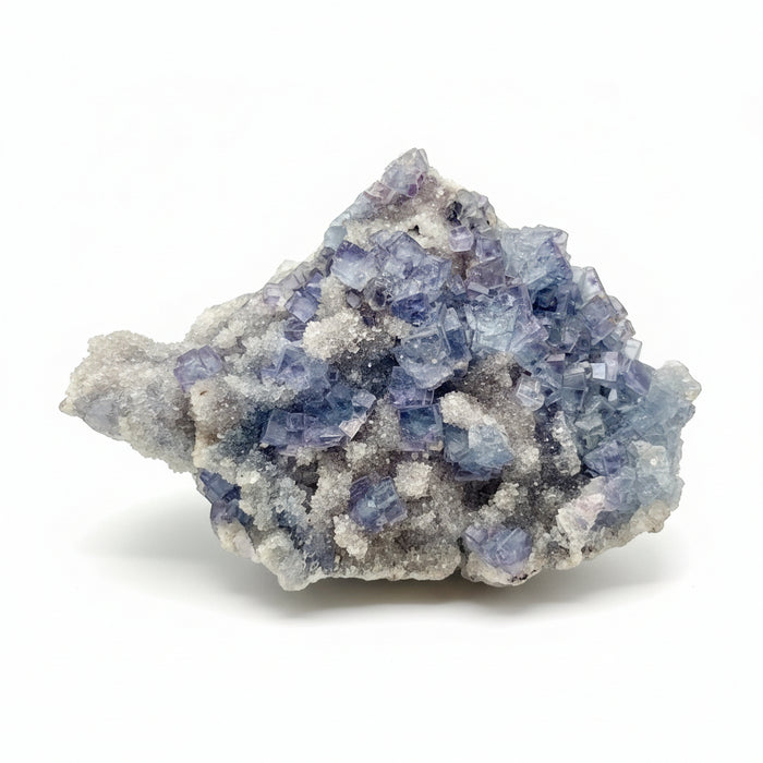 Fluorite Cluster Blue Cubes XL Crystal 10.5 Inch