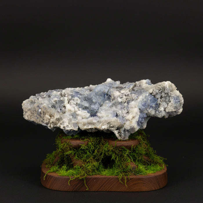 Fluorite Cluster Blue Cubes XL Crystal 10.5 Inch