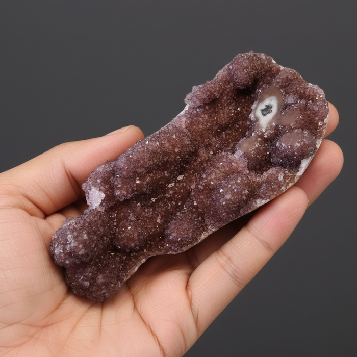 Amethyst Cluster Sparkly Stone Charger 4.5 Inch