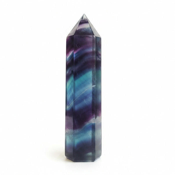 Rainbow Fluorite Wand Multi-Color Tower Crystal