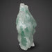 Green crystal fluorite on a dark gray background