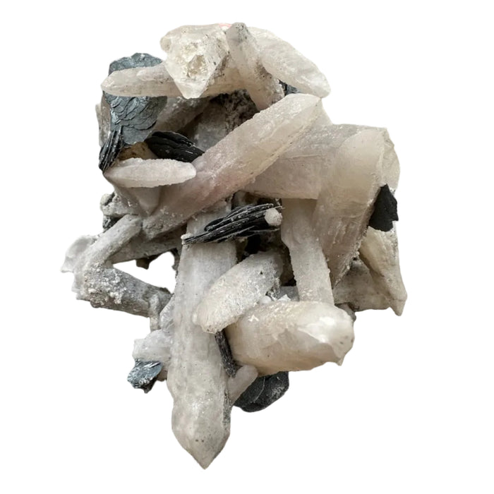 Dogtooth Calcite Cluster Mica Incredible Crystal 4 Inch
