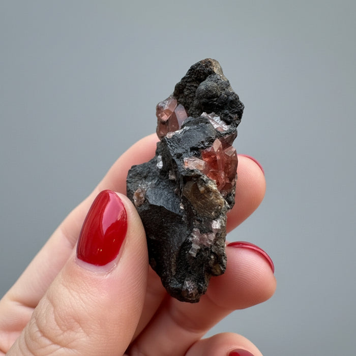 Rhodochrosite Cluster Bold Love Pink Gem Brazil 2 Inch