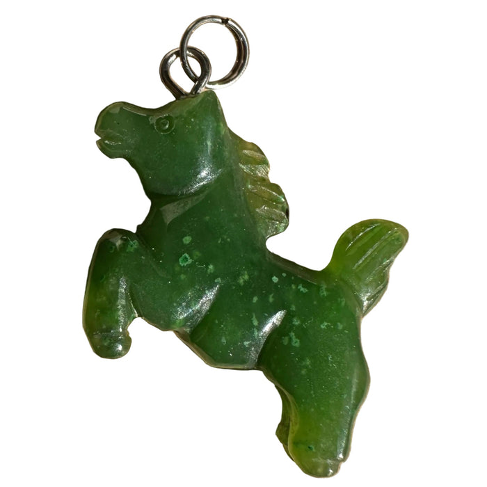 Jade Pendant 2026 Year of the Horse Real Canadian Nephrite
