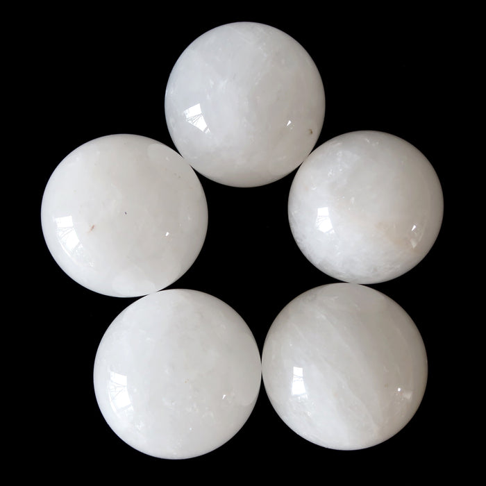 Cloud Quartz Sphere Lot of 5 White Included Crystal Ball