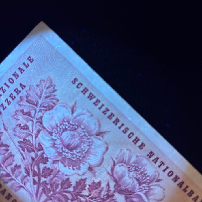 Vintage Banknote 1973 Swiss 10 Francs Gottfried Keller Switzerland Currency Art