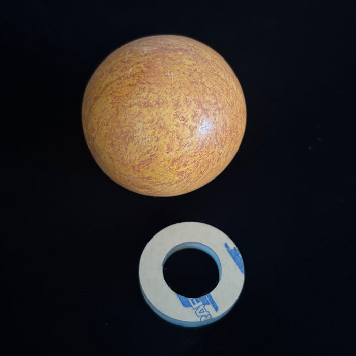 Red Jasper Ball 2.2" Matte Fiery Orange Crystal Ball w/ Stand