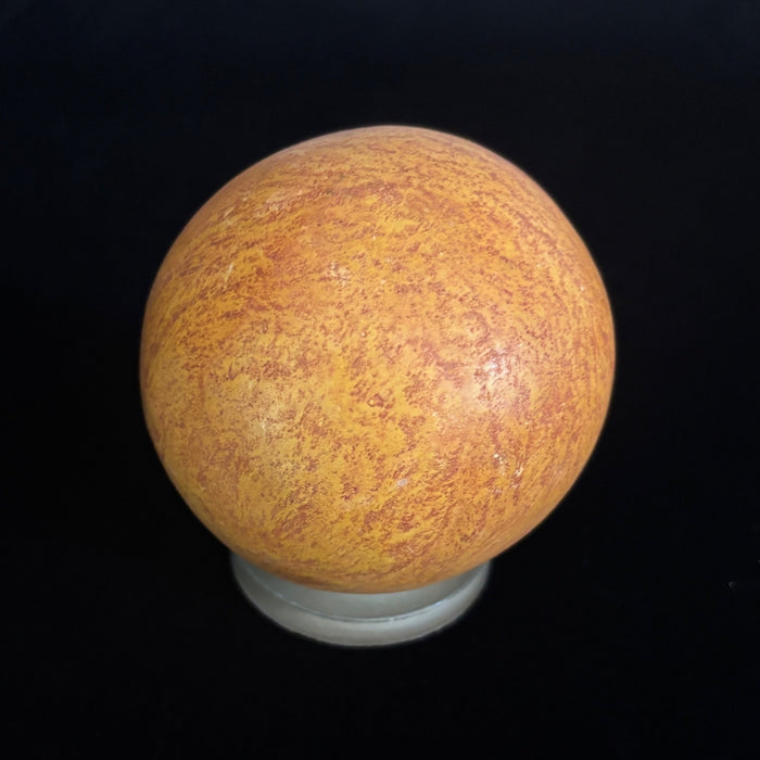 Red Jasper Ball 2.2" Matte Fiery Orange Crystal Ball w/ Stand