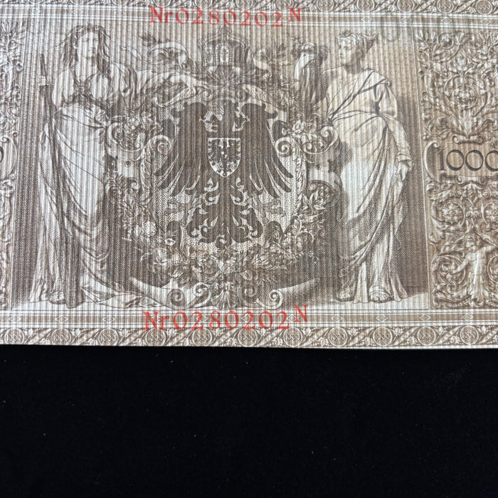 Antique Banknote 1910 Germany 1000 Mark Imperial German Empire Old Currency