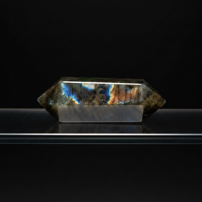 Labradorite Wand Double Terminated Flashy Gemstone Point