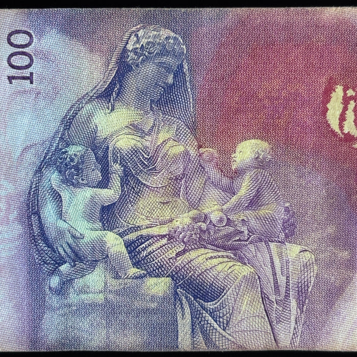 Argentina Banknote Lot Hyperinflation Million Pesos Evita Australes Watermark UV