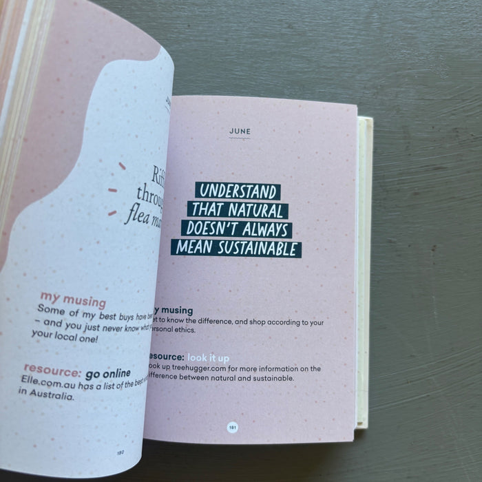 365 Days of Sustainability Hardcover Book Tips Conscious Living