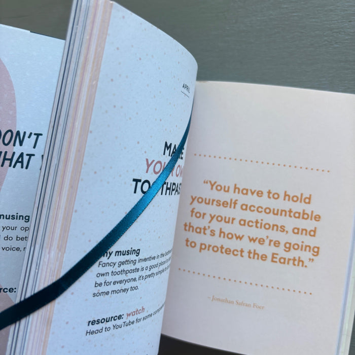 365 Days of Sustainability Hardcover Book Tips Conscious Living