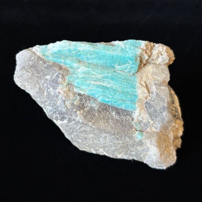 Amazonite Raw Teal Blue Gemstone Rough Smoky Quartz Matrix