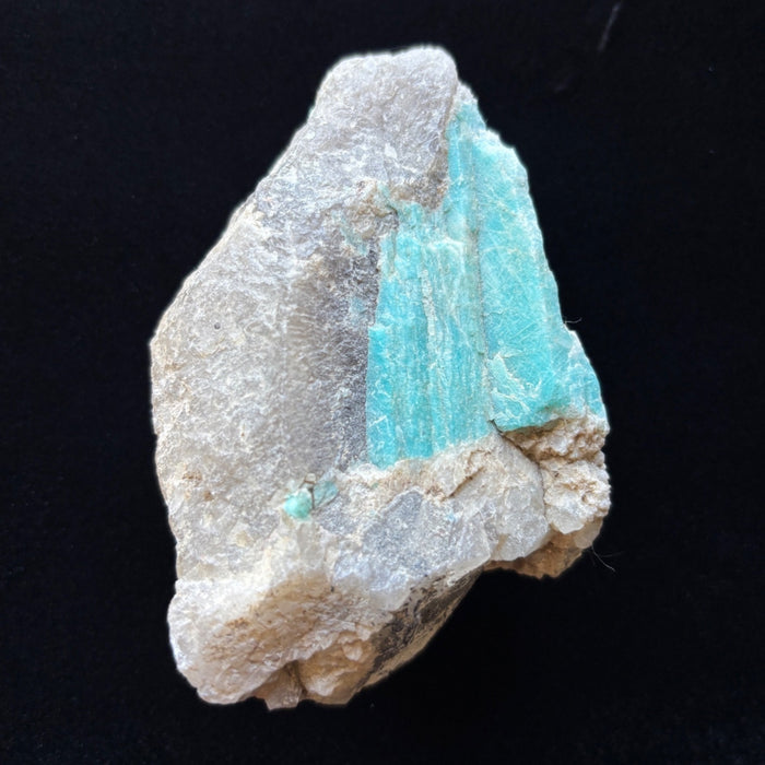 Amazonite Raw Teal Blue Gemstone Rough Smoky Quartz Matrix