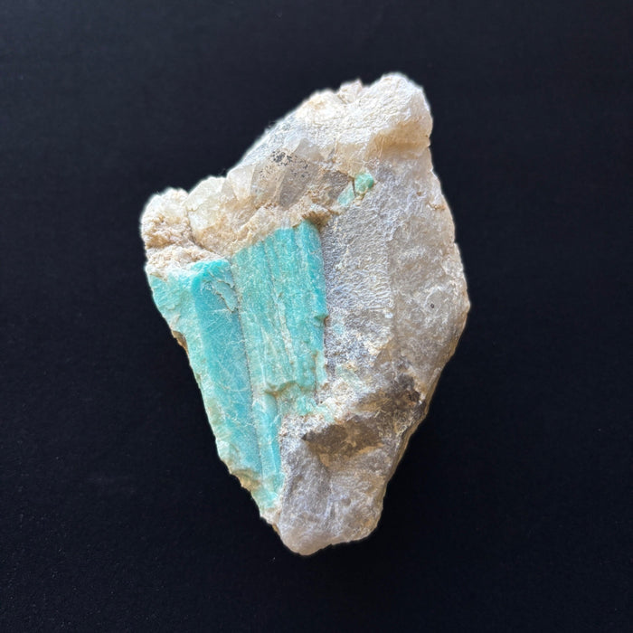 Amazonite Raw Teal Blue Gemstone Rough Smoky Quartz Matrix