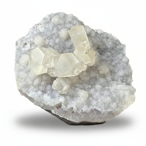 Crystal formation on a gray base 