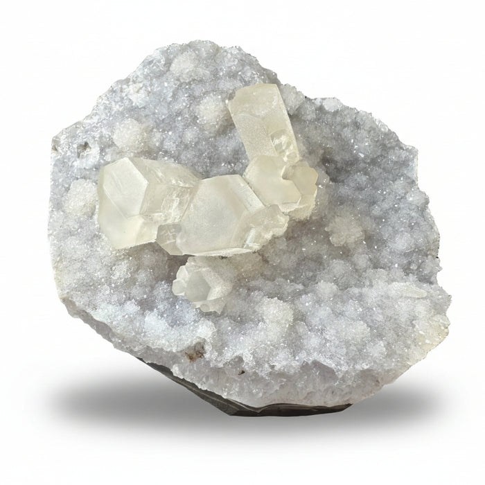 Crystal formation on a gray base 