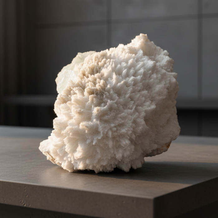 Apophyllite Mordenite Cluster Green Akashic Crystal 3.5 Inch