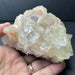 Zeolite crystal rock on a dark gray background