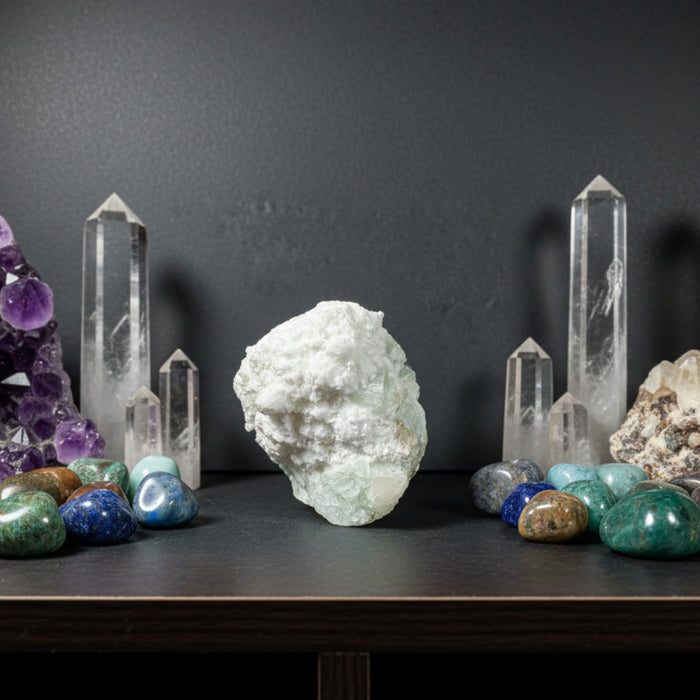 Apophyllite Cluster White Mordenite Primal Power 2.5 Inch