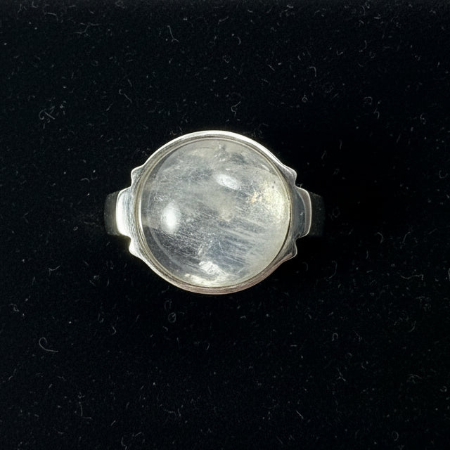 Rainbow Moonstone Ring Enchanted Sterling Silver Size 8
