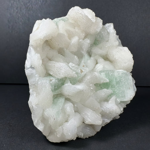 Crystal rock on a dark gray background