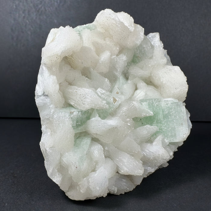 Crystal rock on a dark gray background