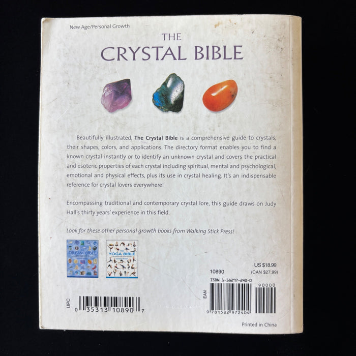 The Crystal Bible By Judy Hall Definitive Guide To Crystals Paperback Book