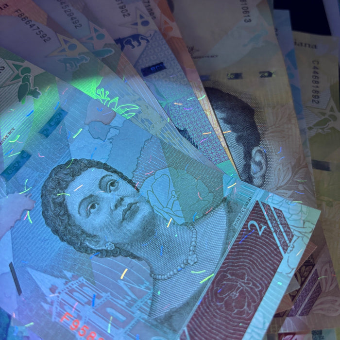 Banknote Lot of 14 Hyperinflation 2 to 100,000 Venezuela Bolivares UV Verified