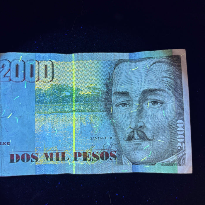 Latin America Banknote Lot Colombia Argentina Honduras Venezuela Watermark UV