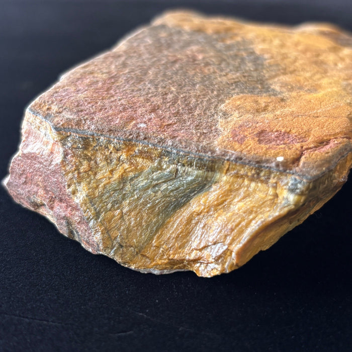 Tigers Eye Stone Slab Golden Brown Raw Display Crystal 4.7"