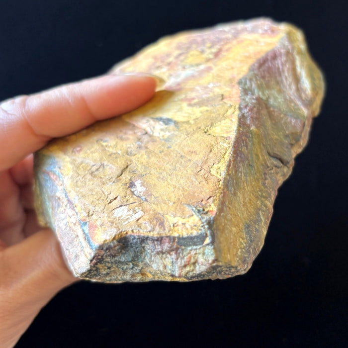 Tigers Eye Stone Slab Golden Brown Raw Display Crystal 4.7"