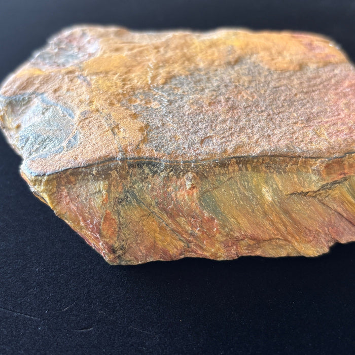 Tigers Eye Stone Slab Golden Brown Raw Display Crystal 4.7"