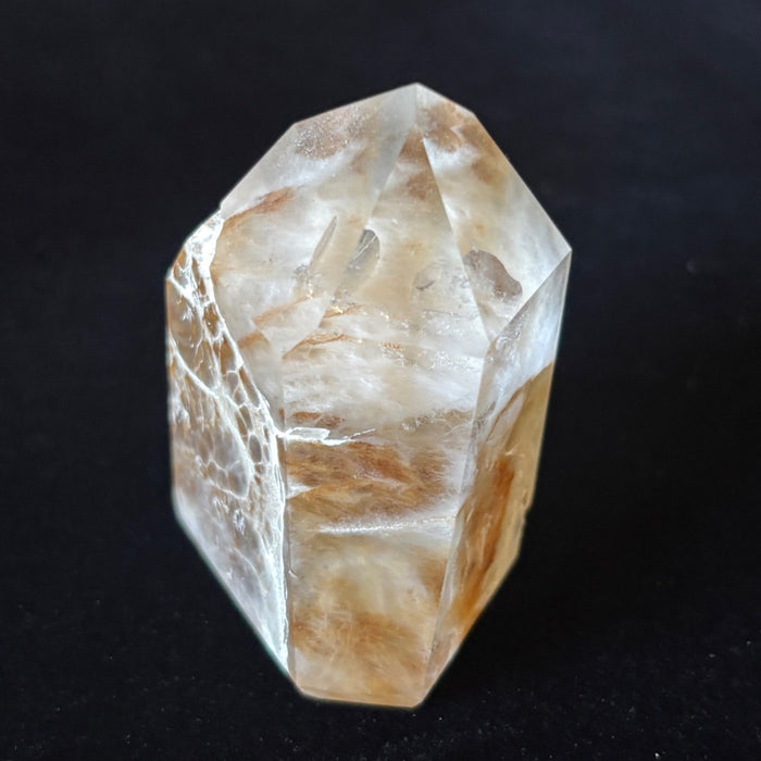 Quartz Tower Point Golden Healer Skeletal Crystal