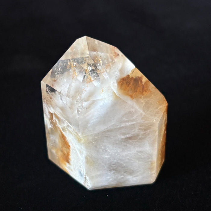 Quartz Tower Point Golden Healer Skeletal Crystal