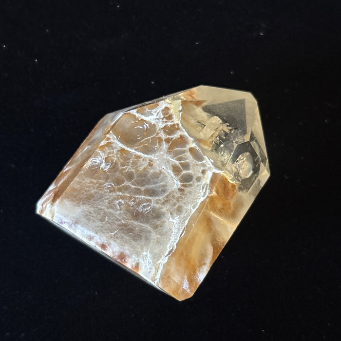 Quartz Tower Point Golden Healer Skeletal Crystal