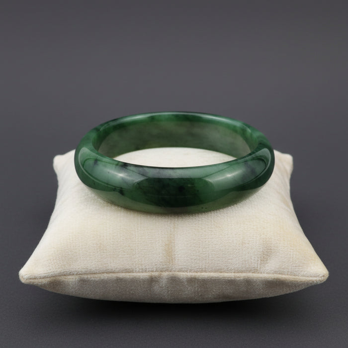 Jade Bangle Bracelet Fine Green Canadian Nephrite