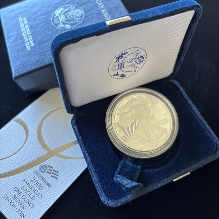 2006-W American Silver Eagle Proof 1 oz Dollar Coin Complete Box Set