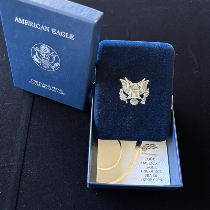 2006-W American Silver Eagle Proof 1 oz Dollar Coin Complete Box Set
