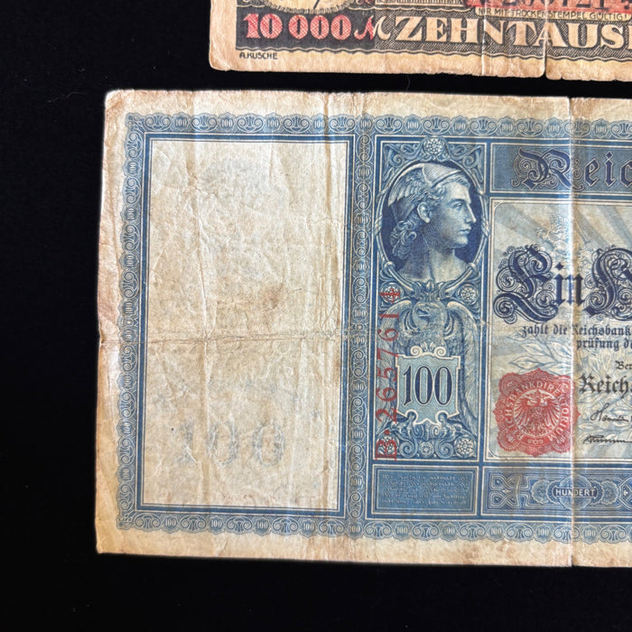 Antique Banknote Lot Germany Weimar Hyperinflation Rise and Fall of the Mark
