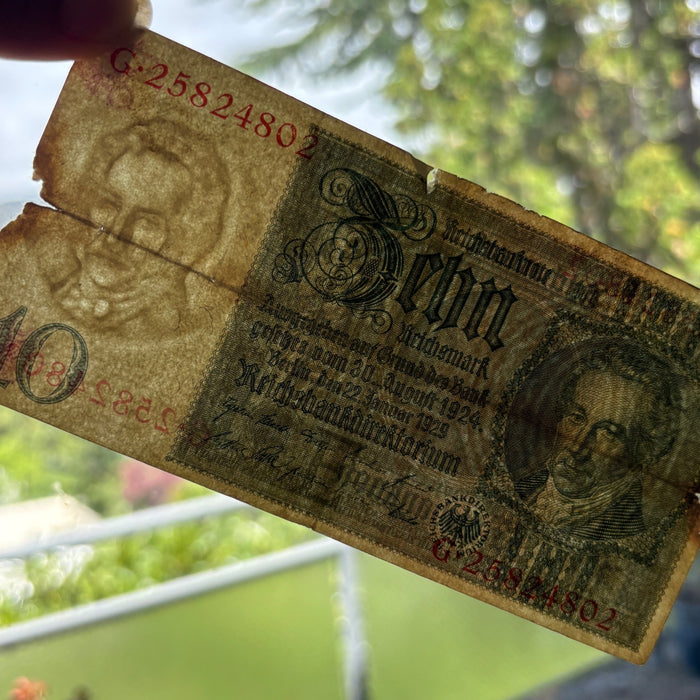 Antique Banknote Lot Germany Weimar Hyperinflation Rise and Fall of the Mark