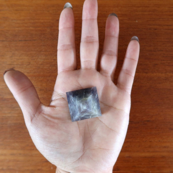 Iolite Pyramid Indigo Blue Abundance Stone Mini Meditation Crystal