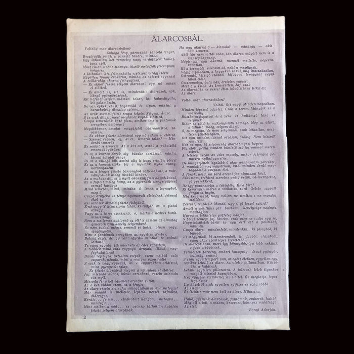Vintage Ephemera 1930 Ice Hockey & Masquerade Ball Article Adorján Bónyi Paper